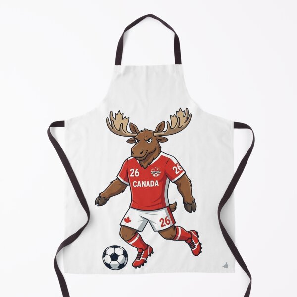 Item preview, Cute Canada Soccer Moose Mascot Kicking Football - World Cup '26 designed and sold by _ZENTAY_.