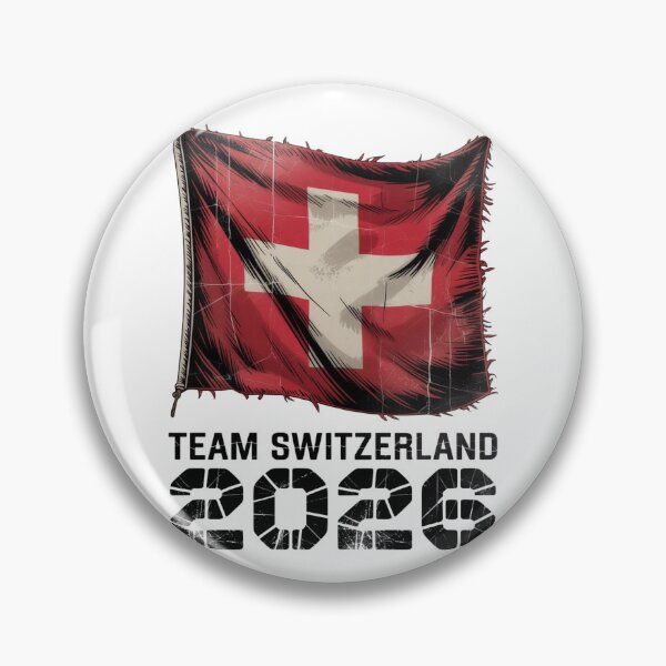 Item preview, Team Switzerland 2026 Fan Flag T-Shirt V1 designed and sold by DBWStudios.