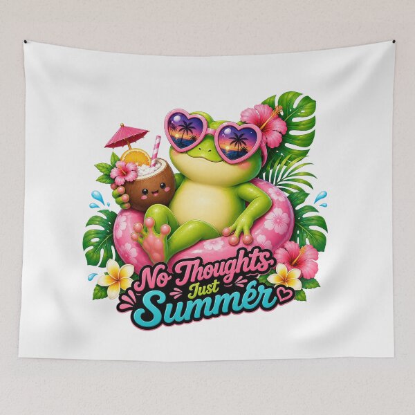Item preview, Happy Summer Frog  designed and sold by AureliasDesignStudio.