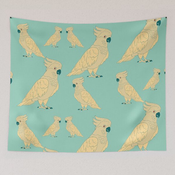 Item preview, Cockatoo Pattern 94 – Vintage nature Design  designed and sold by StefanStudioArt.