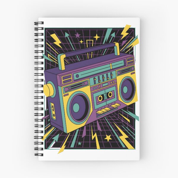 Item preview, Retro 1980s Boombox Radio Cassette Player Pop Art designed and sold by EKHOAISTORE.