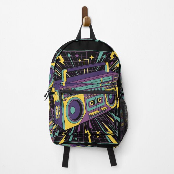 Item preview, Retro 1980s Boombox Radio Cassette Player Pop Art designed and sold by EKHOAISTORE.