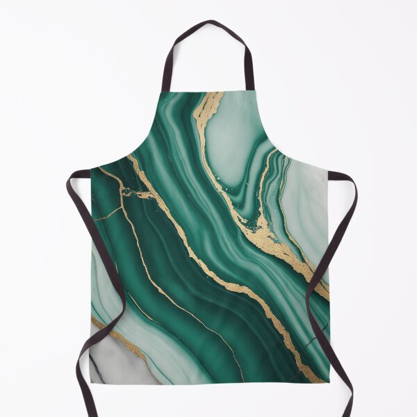 Item preview, Emerald Gold Kintsugi Marble Art – Luxury Abstract Marble Wall Decor designed and sold by Tamas Das.