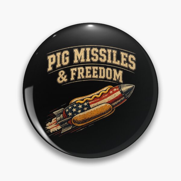 Item preview, Pig Missiles And Freedom Patriotic Hot Dog Rocket Fourth Of July designed and sold by MassonCalepon.