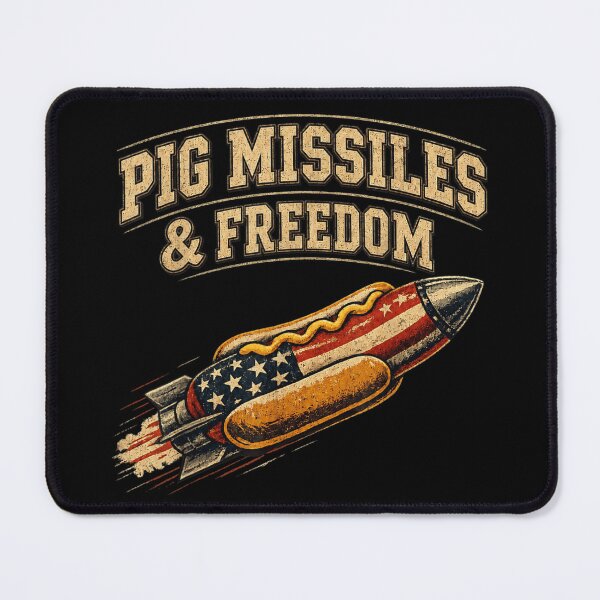 Item preview, Pig Missiles And Freedom Patriotic Hot Dog Rocket Fourth Of July designed and sold by MassonCalepon.