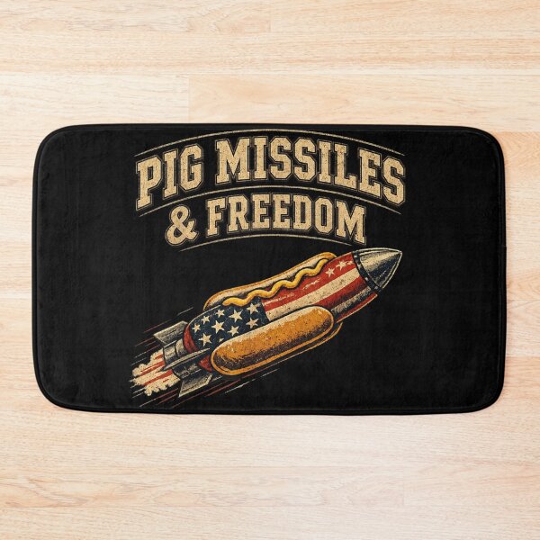 Item preview, Pig Missiles And Freedom Patriotic Hot Dog Rocket Fourth Of July designed and sold by MassonCalepon.