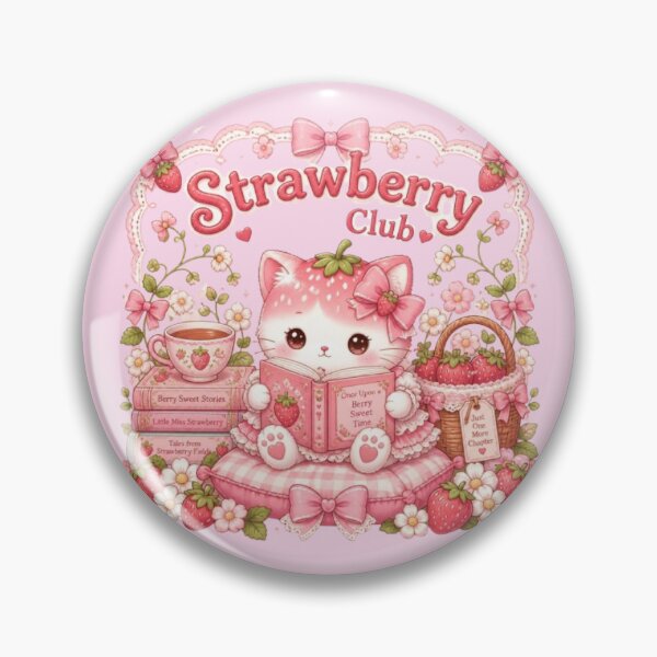 Item preview, Strawberry Book Club Kawaii Tee designed and sold by Stylestickers55.