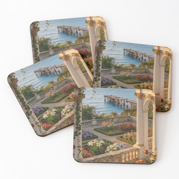 Item preview, Enchanted Baroque Terrace Garden with Ocean Views designed and sold by BlareBlare.