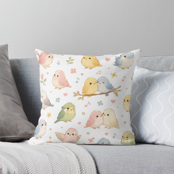 Item preview, Cute Bird Pattern – Kawaii Bird Seamless Design designed and sold by Seculinator.