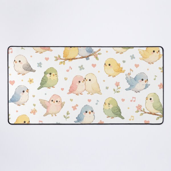 Item preview, Cute Bird Pattern – Kawaii Bird Seamless Design designed and sold by Seculinator.
