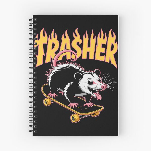Item preview, Funny Trasher Opossum Skateboarding designed and sold by legendaryskins.