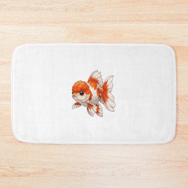 Item preview, Cute Oranda Goldfish Cartoon Vector Illustration designed and sold by Krincydigitalart.