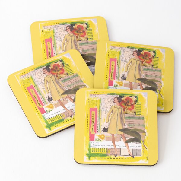 Item preview, Yellow Coat Collage designed and sold by collageDP.