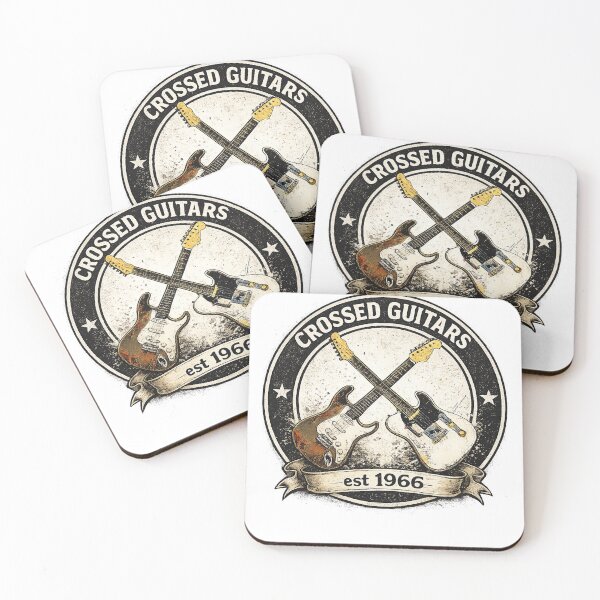 Item preview, Crossed guitars for true rock legends, great gift  designed and sold by Hookesmode.