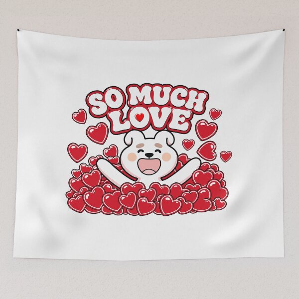 Item preview, Hoppang and So Much Love Valentine Hearts designed and sold by tongstudio.