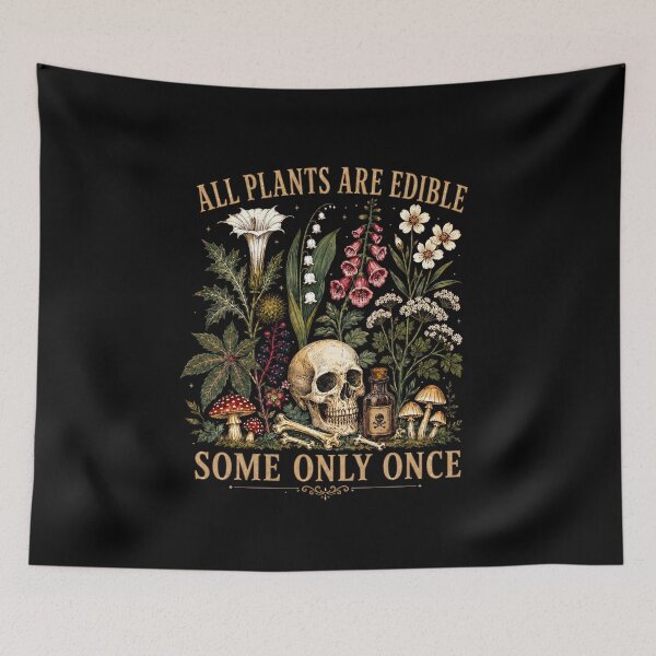 Item preview, All Plants Are Edible Some Only Once Funny Botany designed and sold by Abirtom.