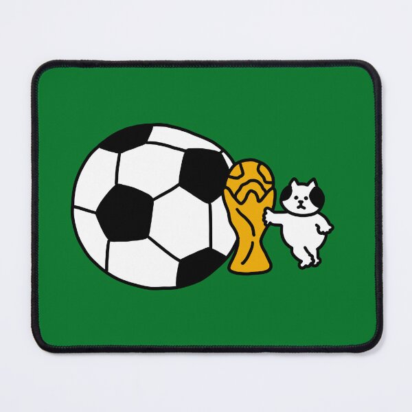 Item preview, a Cat with a soccer ball designed and sold by superbaechoo.