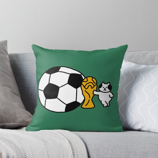 Item preview, a Cat with a soccer ball designed and sold by superbaechoo.