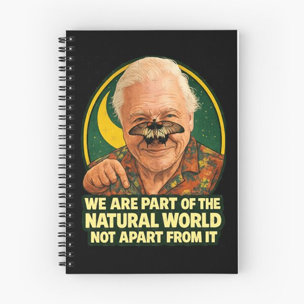 Item preview, David Attenborough Natural World Poster Design Today Graphic designed and sold by DanielFeldtART.