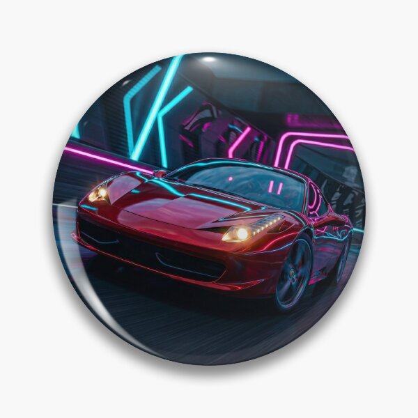 Item preview, Neon Synthwave Exotic Sports Car Illustration For Auto Enthusiasts designed and sold by RevUpDesign.