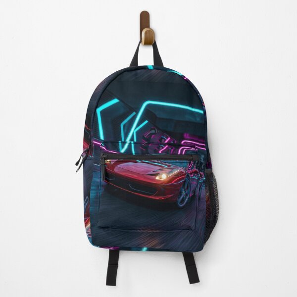Item preview, Neon Synthwave Exotic Sports Car Illustration For Auto Enthusiasts designed and sold by RevUpDesign.