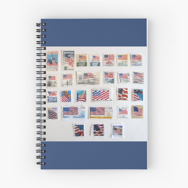 Item preview, USA Flag Postage Stamps designed and sold by collageDP.