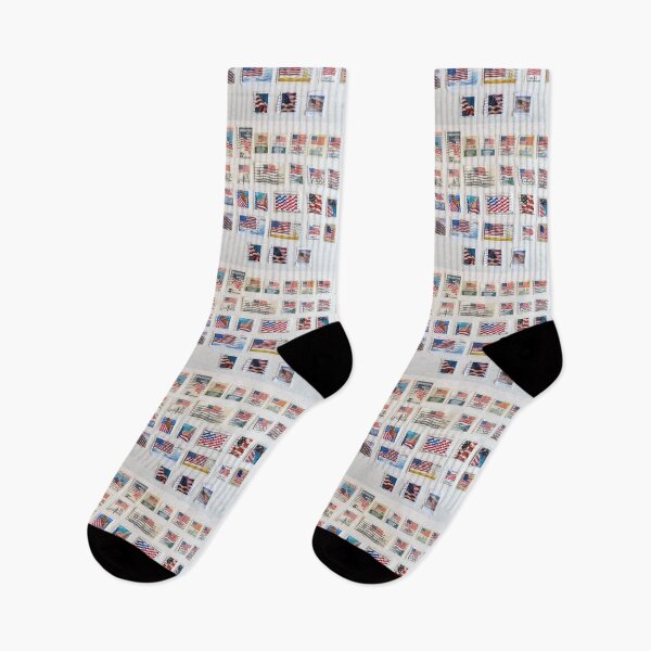 Item preview, USA Flag Postage Stamps designed and sold by collageDP.