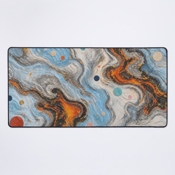 Item preview, Cosmic marble swirls and metallic dots designed and sold by annenambiro.