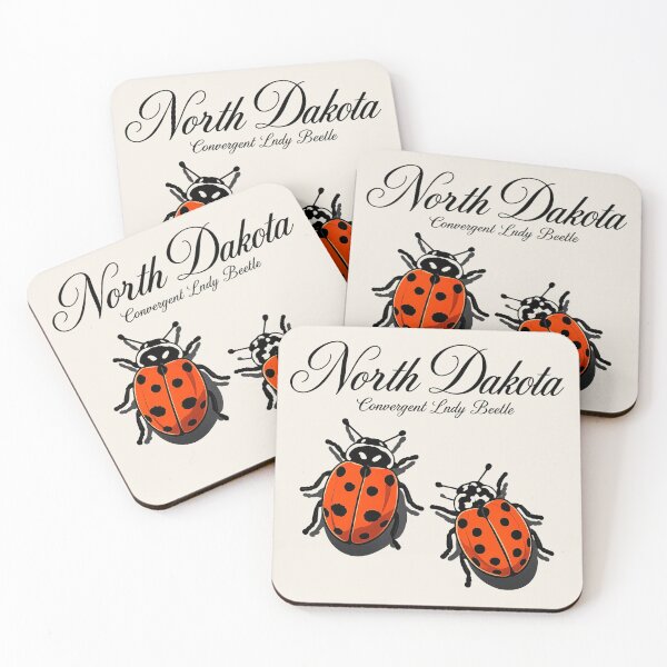 Item preview, North Dakota Convergent Lady Beetle Retro State Insect designed and sold by The-Drip-Studio.