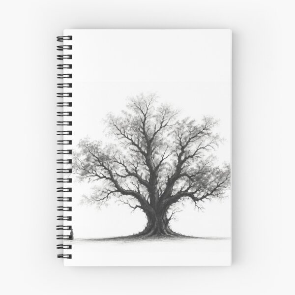 Item preview, Lonely Tree Minimalist Black White Nature Art designed and sold by bakosshops.
