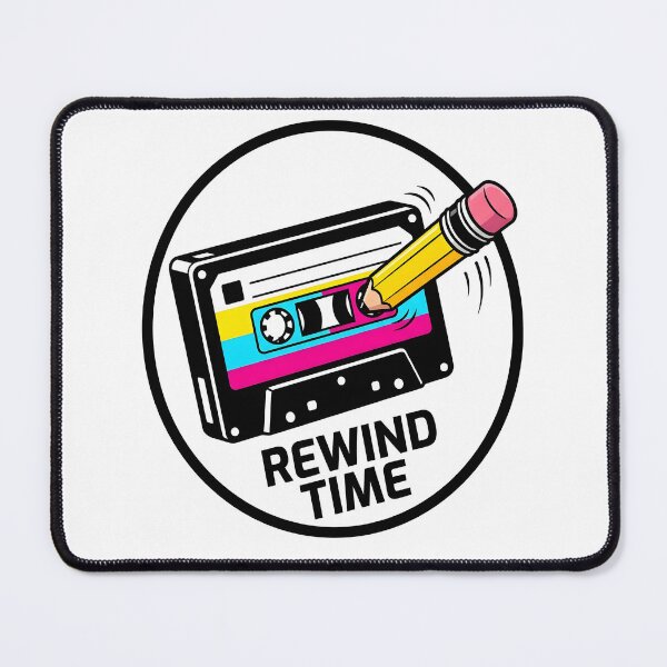 Item preview, Funny 80s Cassette Tape Pencil Rewind Retro Graphic designed and sold by EKHOAISTORE.