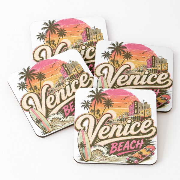 Item preview, Venice Beach California Retro Sunset Surf Skate Chill designed and sold by Sitred123.