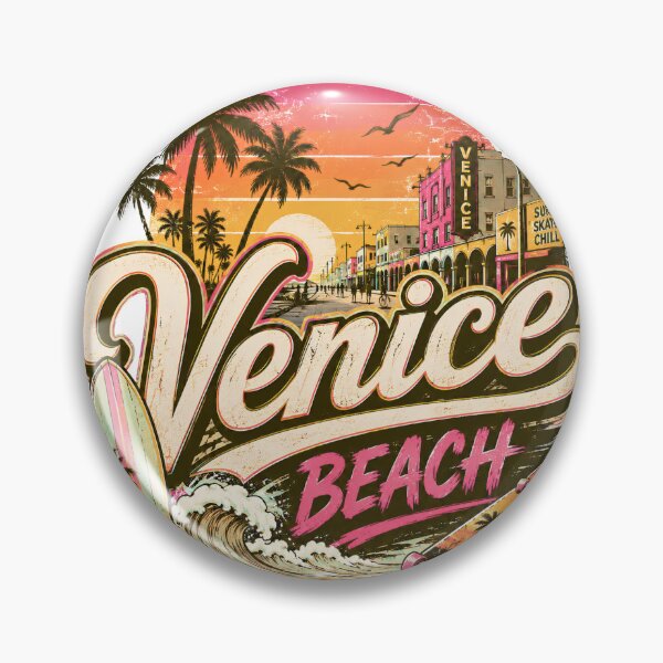Item preview, Venice Beach California Retro Sunset Surf Skate Chill designed and sold by Sitred123.