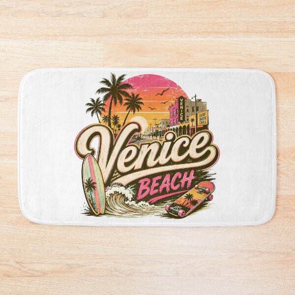 Item preview, Venice Beach California Retro Sunset Surf Skate Chill designed and sold by Sitred123.