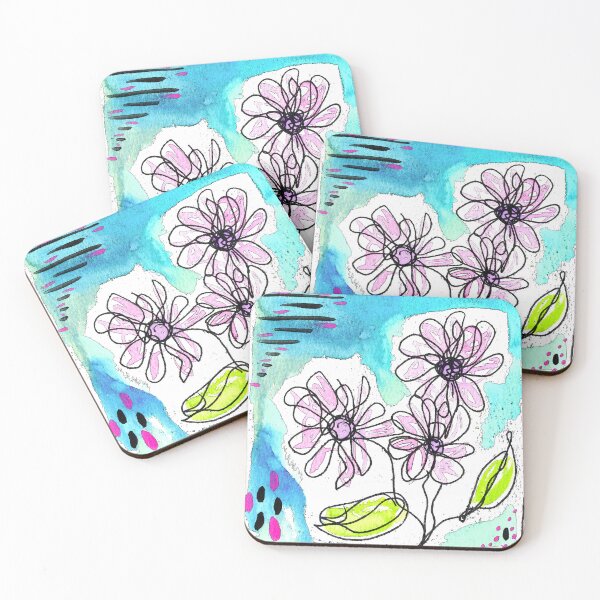 Item preview, Pink Floral Scene designed and sold by True Poison.