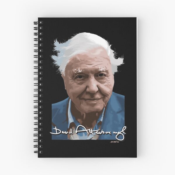 Item preview, David Attenborough Signed Portrait Poster Design Today Graphic designed and sold by DanielFeldtART.