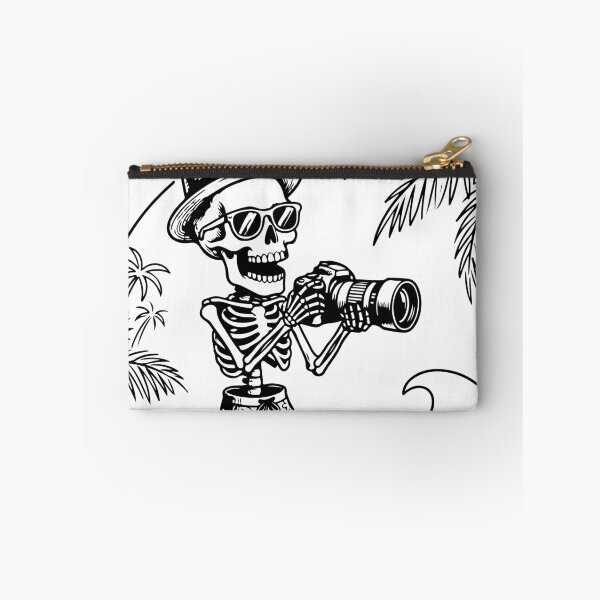 Item preview, Skeleton Photographer Beach Vacation designed and sold by Brexmore3.