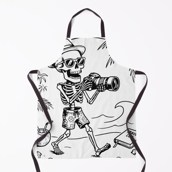 Item preview, Skeleton Photographer Beach Vacation designed and sold by Brexmore3.