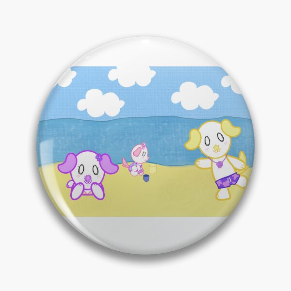 Item preview, KawaiiDOGGOS - ”on the beach” print designed and sold by KawaiiDOGGOS(byL) & More.