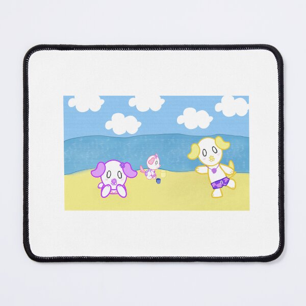 Item preview, KawaiiDOGGOS - ”on the beach” print designed and sold by KawaiiDOGGOS(byL) & More.