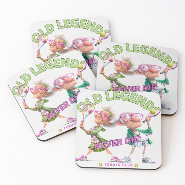 Item preview, Old Legends Never Die – Tennis Club designed and sold by AngryToro.