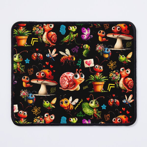 Item preview, Kawaii Garden Bugs - Cute Garden Insects designed and sold by Doodle-Bloom.