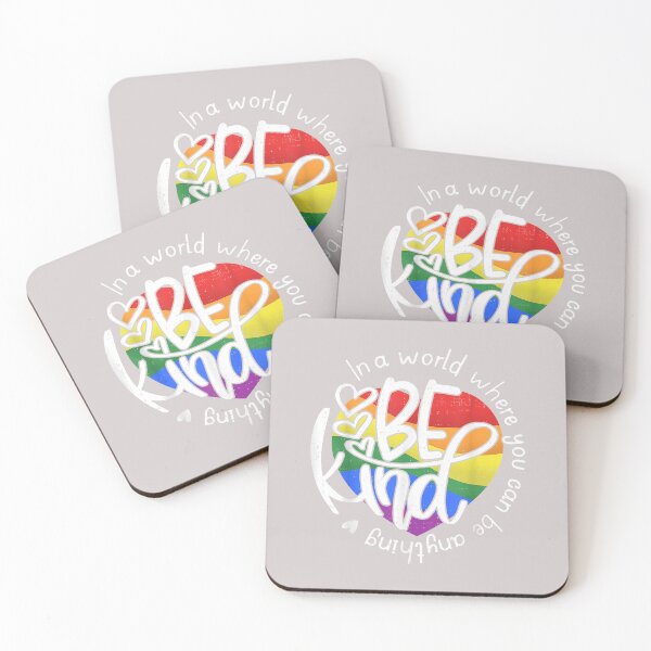 Item preview, Be Kind Heart Rainbow Flag LGBTQ Pride Ally Men Women Kids designed and sold by MabelWells.