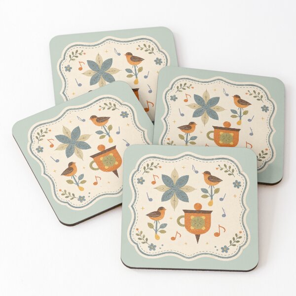 Item preview, Folk Melody Birds designed and sold by mellow-koko.
