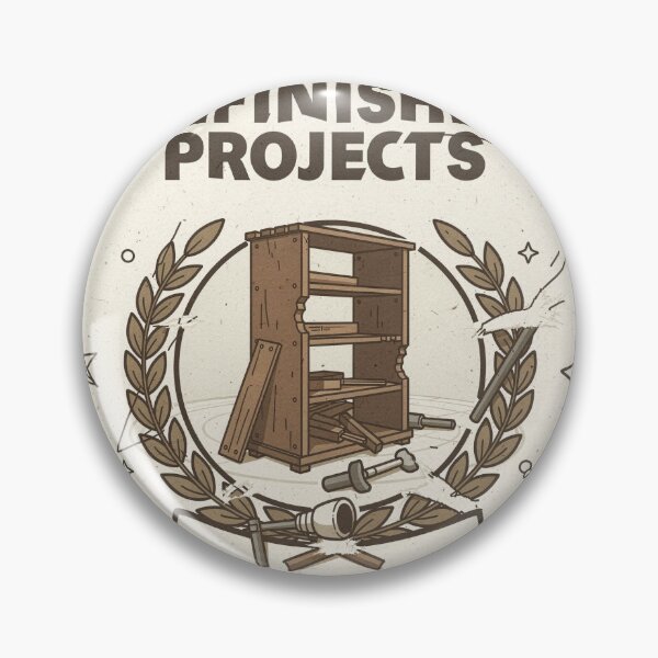 Item preview, Institute of Unfinished Projects Retro Poster designed and sold by PictorialWhimsy.