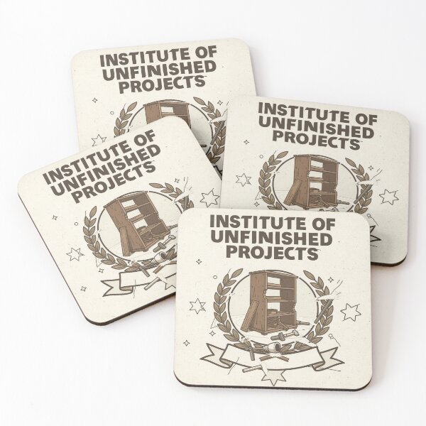 Item preview, Institute of Unfinished Projects Retro Poster designed and sold by PictorialWhimsy.
