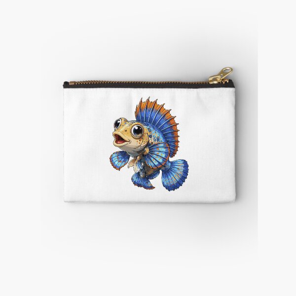 Item preview, Cute Blue Betta Fish Cartoon Vector Illustration designed and sold by Krincydigitalart.