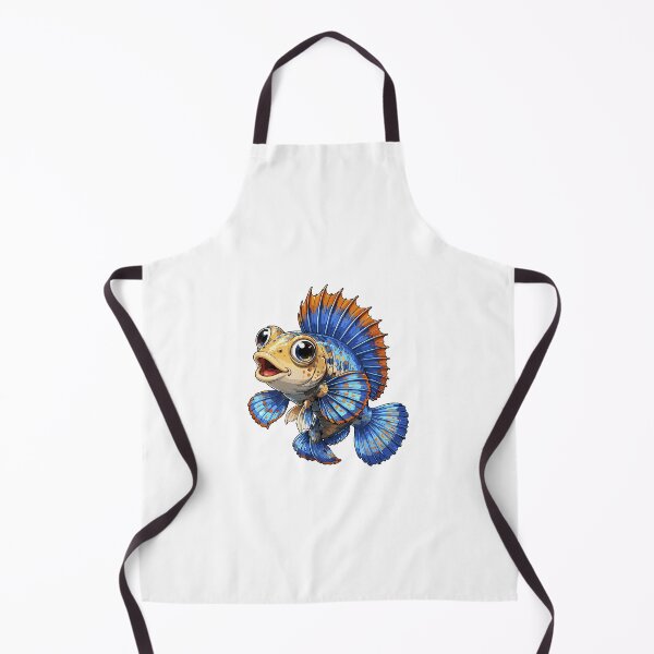 Item preview, Cute Blue Betta Fish Cartoon Vector Illustration designed and sold by Krincydigitalart.