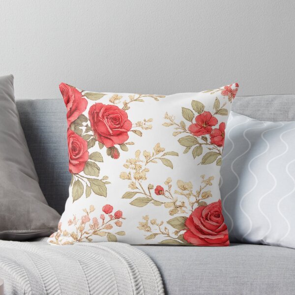 Item preview, Elegant Red Rose Pattern – Romantic Floral Aesthetic designed and sold by Seculinator.