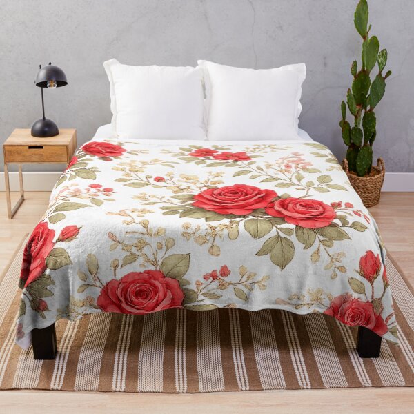 Item preview, Elegant Red Rose Pattern – Romantic Floral Aesthetic designed and sold by Seculinator.